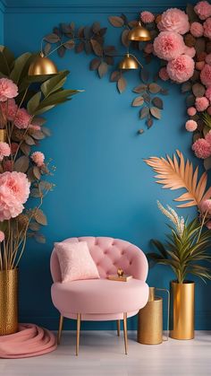 A symphony of extravagance. Studio Corner Ideas, Photo Opp Wall, Instagramable Wall Ideas, Wallpaper For Boutique, Video Backdrop Ideas, Botique Interiors, Photography Studio Decor, Selfie Wall, Instagram Feed Planner