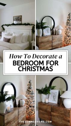 how to decorate a bedroom for christmas