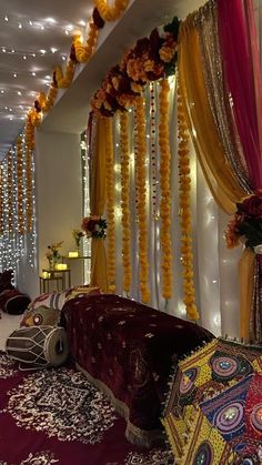 Haj 🌸 | Lifestyle | UGC creator on Instagram: "🪘Yusria’s Dholki Night🌼 A beautiful night with friends and family❤️  [🏷️] #dholki #indian #wedding #weddingseason #decor #dholkidecor #fit #desi #mayoon #pakistani #shaadi #shaadiseason #dholkinight" Dholki House Decor, Wedding Aesthetic Decoration, Desi Mehndi Decor, Desi Wedding Decorations, Dholki Night Video, Wedding Season Aesthetic, Shaadi Home Decor, Pakistani Wedding Decoration Home, Dolki Night Decor At Home