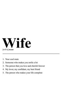 an advertisement for a woman's life magazine with the words wife in black and white