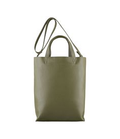 A.P.C. tote bag.- Unisex piece. - Shopper tote in unlined leather. - Two handles to carry the bag by hand. - One strap to carry the bag on the shoulder or across the chest. - One interior zip pocket. - Tote bag shape. - Embossed "A.P.C. Rue Madame Paris" logo. - Medium version of the Maiko and Maiko Small shopper totes. Green Bucket Box Bag For Shopping, Green Bucket Satchel For Shopping, Green Tote-shaped Bucket Bag With Top Carry Handle, Green Tote Bucket Bag With Top Carry Handle, Modern Bucket Bag With Rolled Handles For Shopping, Green Tote Box Bag For Daily Use, Modern Green Bucket Bag With Top Carry Handle, Modern Green Bucket Bag With Top Handle, Green Double Handle Box Bag For Shopping