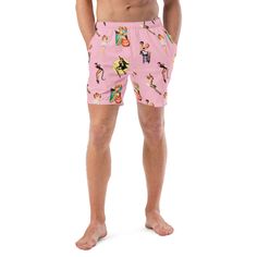 These swim trunks have everything you need for a hot summer day—they’re quick-drying and breathable, have multiple pockets for your belongings, and feature a silky, anti-chafe inner liner. Get yours now! • Fabric composition: (may vary by 5%) 91% recycled polyester, 9% spandex • Liner composition: 92% polyester, 8% spandex • Fabric weight (may vary by 5%): 5.13 oz/yd² (174 g/m²) • Four-way stretch water-repellent microfiber fabric • Anti-chafe mesh inner liner • Elastic waistband with drawcord • Anti Chafing, Mens Swim Trunks, Man Swimming, Summer Day, Swim Trunks, Spandex Fabric, Hot Summer, Summer Days, Repellent