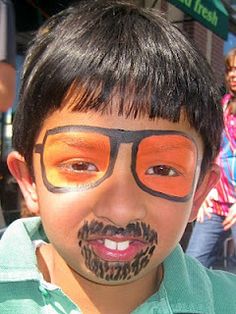 Face painting sunglasses#sunglasses fun #face painting Maquillage Halloween Simple, Festival Face Paint, Face Painting For Boys, Beard Designs, Painting Kids, Nice Face, Festival Face