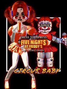 dress to impress | # dti, inspo, five nights at freddy’s, fnaf, circus baby | themes: animals, animatronics, terror, arcade, movie, game character. | @yrstrulymoon Dti Theme Animatronics, Dress To Impress Five Nights At Freddys, Animatronic Dress To Impress, Animatronic Dti, Dti Theme Arcade, Fnaf All Animatronics, Animatronics Dti