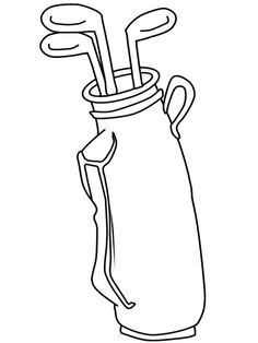 a golf bag with two clubs in it and the driver's head sticking out