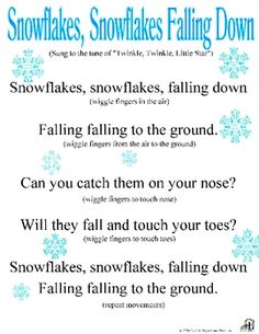 snowflakes, snowflakes falling down poem