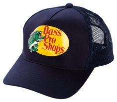 Bass Pro Shops Mesh Trucker Cap | Bass Pro Shops Bass Logo, Bass Pro Shop Hat, Bob Timberlake, Bass Pro Shop, Fishing Hat, Mesh Cap, Pocket Pants, Adjustable Hat, Signature Logo