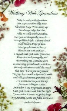 a wedding poem with flowers on it