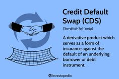 an advertisement with the words credit depault swap cds