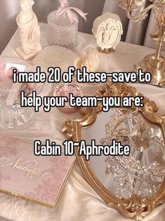 i made 20 of these save to help your team you are cabin 10 aphrrodite