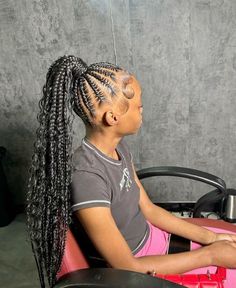 Fulani Braids With Curly Ends, Braids With Curls And Beads, Fulani Braids On Natural Hair, Fulani Braids With Curls, Simple Fulani Braids, Thick Natural Hair, Braids Styles, Cute Braided Hairstyles