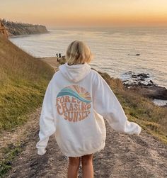 Forever Chasing Sunsets Hoodie, Hoodie With Words On Back, Beach Sweatshirt, Aesthetic Shirt, Preppy Shirt, Wavy Words Forever Chasing Sunsets, Chasing Sunsets, Sky Color, Barrel Racing, Pumpkin Print, Blue Hoodie, Shirt Styles, Workout Hoodie, Drawstring Hoodie