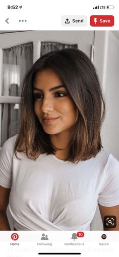 Popular Short Haircuts, Short Hair Model, New Short Hairstyles, Short Brown Hair, Long Bob Hairstyles, Short Hairstyle, Organic Skin