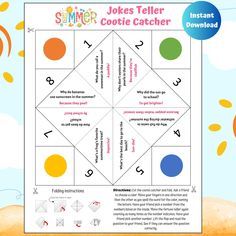 the jokers teller cookie catcher is shown in this printable activity sheet for kids