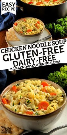 chicken noodle soup is an easy and delicious dinner