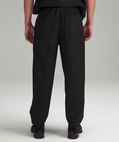 Bold, Textured Fabric Adds Structure To These Trouser-Inspired Pants For A Future-Forward Look And Feel. Designed For Casual. Roomy Fit Through Glutes And Thighs, Then Tapers To Hem. Hand Pockets With Hidden Pocket For Small Items. Back Pockets. Internal Drawcord Lets You Customize Your Fit. Ergonomic Patterning Maximizes Mobility. Elastic Waistband. | lululemon lab Jacquard Relaxed-Tapered Pant 27"L Casual Straight Leg Lululemon Activewear, Casual Lululemon Straight Leg Activewear, Versatile Lululemon Tapered Leg Pants, Sporty Tapered Leg Pants By Lululemon, Sporty Tapered Leg Lululemon Pants, Lululemon Tapered Leg Pants With Elastic Waistband, Sporty Lululemon Tapered Leg Pants, Lululemon Casual Yoga Pants, Casual Lululemon Yoga Bottoms