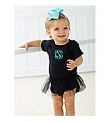 Monogrammed baby tutu infant creeper. Available also in white and pink. Baby Shower Unique, Black Tutu, Baby Tutu, Tiny Dancer, Future Baby, Little Princess, Baby Gift, Baby Bodysuit