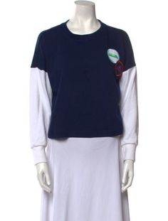 Stella McCartney for adidas SweatshirtBlueEmbroidered AccentLong Sleeve with Crew NeckDesigner Fit: Tops by Stella McCartney for adidas typically fit true to size. Long Sleeve Sweatshirt, Accessories Jacket, Shirt Accessories, Hoodie Dress, Casual Jeans, Sweater Accessories, Long Sleeve Sweatshirts, Jacket Tops, Dress Accessories