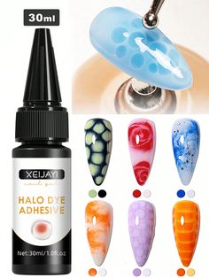 Clear  Collar  ABS   Embellished   Nail,Hand & Foot Care Blooming Gel, Flower Watercolor, Diy Spring, Color Flower, Summer Color, Spring Diy, Foot Care, Marble Design, Uv Led