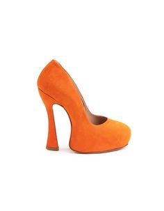 THE FUNNIEST AND SEXIEST SHOE EVER: MINNIE!MINNIE COLLECTION IS FRANCESCA BELLAVITA TRADEMARK.MADE OF LUXURY SUEDE130 MM HEEL30 MM INTERNAL PLATEAUSOLE WITH PAYOFF PRINT: DON'T CALL ME DOLLMADE IN ITALYSIZE GUIDE: REGULAR FIT Chic Orange Heels, Dont Call Me, Orange Black, Pink And Orange, Heels, Black