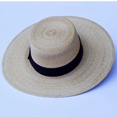 Cordobes hat is handmade by our artisan Luis Roberto Valdés in Jaracuaro Michoacán México. * Palm Leaf hat * size M (56-58) Adjustable Natural Sun Hat With Flat Crown, Artisan Natural Panama Hat With Flat Brim, Handwoven Adjustable Boater Hat With Flat Brim, Adjustable Handwoven Boater Hat With Flat Brim, Adjustable Flat Crown Straw Hat For Vacation, Natural Sun Hat With Flat Crown For Beach, Natural Color Sun Hat With Flat Crown For Beach, Natural Flat Crown Panama Hat For The Beach, Natural Flat Crown Sun Hat For Beach