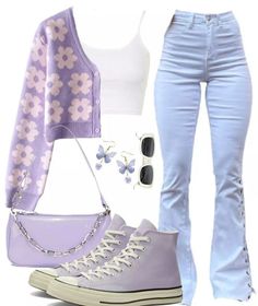 Trending Streetwear, Casual Preppy Outfits, Purple Outfits, Stylish Jeans, Easy Trendy Outfits, Swaggy Outfits, Mode Inspo, Cute Everyday Outfits, Cute Simple Outfits