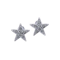 Sparkling at every point, these Diamond Star Earrings shimmer as they are worn. Jewelry Designs has a beautiful variety of diamond earrings created by our local jewelers from white, yellow, and rose gold in thier Danbury, CT showroom. Sparkling Star-shaped Diamond Earrings, Star Shaped Diamond Accent Earrings For Formal, Formal Star-shaped Earrings With Diamond Accents, Star-shaped Earrings With Diamond Accents For Formal Occasions, Star Shaped Earrings With Diamond Accents For Formal Events, Star-shaped Diamond Earrings With Accents, Star-shaped Silver Diamond Earrings, Sparkling Diamond Star Earrings, Star-shaped Diamond Earrings With Accents For Anniversary