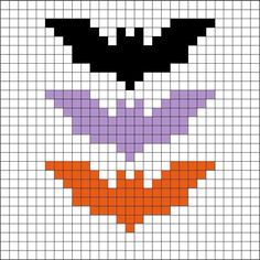 a cross stitch pattern with the face of a pumpkin wearing a batman mask on it's chest