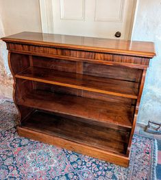 19th Century Mahogany Open Bookcase