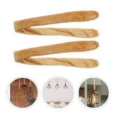 three different types of wood hangers with pictures and description on the bottom right side