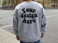 Are you finally ready to launch your new designs while searching for beautiful Gildan 18000  mockups for your e-commerce business?   Today is your lucky day! You have stumbled upon an amazing selection of unique and beautiful mockups for your Gildan 18000 crewnecks.  Simply drag your design onto the mockup and you are ready to go. This saves you time and effort, which can be used elsewhere to focus on other important tasks.   What you will get : Gildan 18000 sport grey crewneck back Mockup :  - 1 jpg file (free of watermarks) - 4 000 px X 3000 px - 300 dpi  Please note that NO physical item will be shipped. This is a digital file.    COPYRIGHT & TERMS OF USE   This file is subject to © COPYRIGHT and is the intellectual property of ©Thibophotos. PERSONAL AND COMMERCIAL USE IS ALLOWED. Under Gray Branding Sweatshirt For Streetwear, Sporty Gray Sweatshirt With Branding, Urban Crew Neck Hoodie With Branding, Urban Crew Neck Sweatshirt With Branding, Gray Cotton Sweatshirt With Branding, Customizable Crew Sweatshirt For Streetwear, Casual Streetwear Tops With Custom Logo, Casual Cotton Sweatshirt With Custom Logo, Streetwear Crew Sweater With Branding