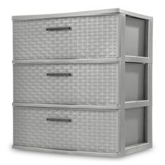 two drawers with baskets on each drawer