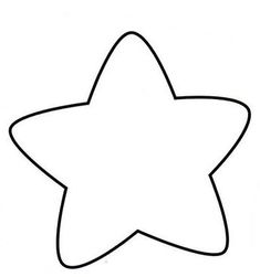 the outline of a star is shown in black and white