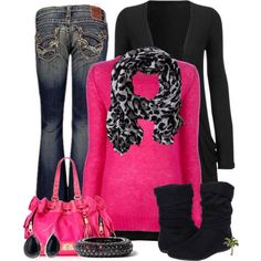 love the scarf Looks Style, Outfit Casual, Mode Style, Color Combination