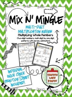 a green and white poster with the words mix n mingle