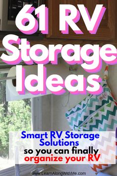 there are many storage ideas for small rvs