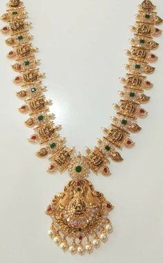 Kids Gold Jewelry, Wedding Jewelry Sets Bridal Jewellery, Long Haram, Bridal Necklace Designs, Indian Bridal Jewelry Sets, Bridal Jewellery Design