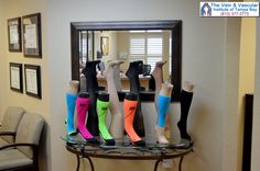 5 Benefits Of Wearing Compression Socks On A Daily Basis:  1 - Improve blood flow in the legs. 2 - Prevent blood from pooling in the legs. 3 - Decrease the risk of developing a blood clot. 4 - Reduce swelling in the lower legs and ankles. 5 - Relieves symptoms associated with varicose veins.  At The Vein & Vascular Institute of Tampa Bay we carry a wide variety of all types of compression socks & stockings.  #CompressionStockings #VeinCenterTampa  https://www.tampavascularsurgeon.com/ Varicose Vein Removal, Vein Removal, Vascular Surgery, Reduce Swelling, Spring Hill, Side Effects