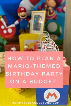 a mario birthday party on a budget