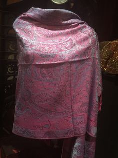 Vintage styled wrap 28 X 70 Nice brocade paisley Very soft silk blend Styled from ancient Jamawar Indian motifs These are replicated from vintage shawl collections by my own company We may have larger quantities available for weddings, bridesmaids, or wholesale orders. Please inquire. All shipped free in the US Please check out our THOUSANDS of great reviews Pink Silk Pashmina Shawl, Pink Pashmina Shawl For Wedding, Vintage Pashmina Shawl For Wedding, Pink Jamawar Pashmina Shawl, Pink Silk Dupatta Shawl, My Own Company, Indian Motifs, Vintage Shawl, Paisley Scarf