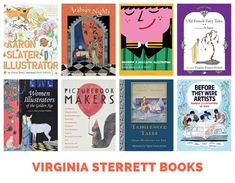 there are many books about children's literature on this page, and the title reads virginia street books