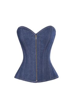 Ladies Sexy Denim Front Zip Corset with Wire Boning with Lace UpStyle # LL2300This sexy corset can be worn under your favorite blazer or jacket.Pair it up with your jeans or skirtMade in Pakistan Sized Small Medium Large XLarge 1x/2x 3x/4x Fitted Zipper Closure Corset For Spring, Fitted Corset With Zipper For Spring, Fitted Spring Corset With Zipper Closure, Fitted Zipper Corset For Spring, Fitted Dark Wash Corset, Fitted High Waist Denim Blue Corset, Denim Blue High Waist Fitted Corset, High Waist Denim Corset, Denim Blue High Waist Corset