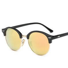 Eyewear Type: SunglassesItem Type: EyewearStyle: RoundLenses Optical Attribute: MIRRORLenses Optical Attribute: UV400Lenses Optical Attribute: Anti-reflectiveFrame Material: AlloyGender: WOMENDepartment Name: AdultLenses Material: PolyurethaneLens Height: 49mmLens Width: 52mmModel Number: CN121Brand Name: DCM Cat Eye Colors, Fashion Mirror, Round Sunglasses Women, Clubmaster Sunglasses, Uv Sunglasses, Classic Sunglasses, Trendy Sunglasses, Retro Summer, Retro Men