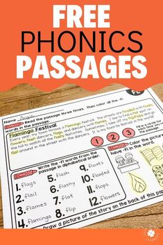 Free Phonics Passages Phonics Passages, Wilson Reading, Phonics Free, Phonics Practice, Phonics Sounds, Phonics Lessons, Learning Support, Phonics Words, 2nd Grade Classroom