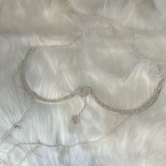 Brand New, Never Worn, No Tags Or Brand. Purchased At A Small Boutique In Nyc Suitable For An Xs-M Adjustable Silver Rhinestones From A Smoke-Free (But Not Pet-Free) Home! Chain Bra, Rhinestone Chain, Silver Rhinestone, A Small, Brand New, Boutique, Pet, Bra, Tags