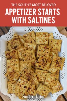 the south's most beloved appetizer starts with saltines