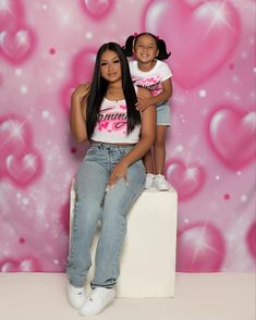 Family Valentines Pictures, Mommy Pictures, 2000s Photoshoot, Mommy Photos, Mother Daughter Pictures