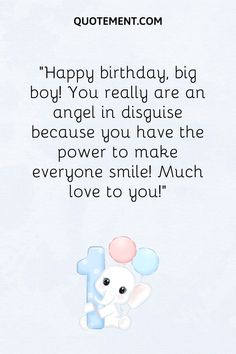 160 Happy 1st Birthday Wishes For The Cutest One-Year-Olds Nephew 1st Birthday Quotes, Happy 1st Birthday Boy Quotes, 1st Birthday Wishes For Nephew, Bdy Wishes, Baby Birthday Wishes, Baby Birthday Quotes, Hbd Wishes, First Birthday Quotes, 1st Birthday Quotes