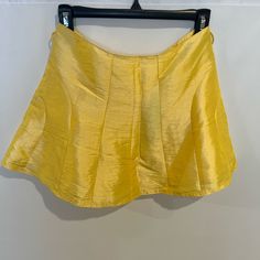 Both Skirts Are A Size Small. Yellow Skirt Has A Small Mark That May Just Be A Wrinkle (I’m Not Sure). Black Skirt Has No Imperfections. Black Skirt Is New But Didn’t Come With A Tag. All Offers Welcomed. Skirted Shorts For Spring Party, Chic Yellow Pleated Bottoms, Spring Party Pleated Shorts, Spring Yellow Pleated Mini Skirt, Spring Party Short Pleated Skirt, Spring Party Skort With Full Skirt, Yellow Pleated Mini Skirt For Summer, Summer Yellow Fitted Pleated Skirt, Chic Yellow Mini Skort