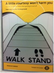 a book cover with an image of a walkway and the words walk stand on it